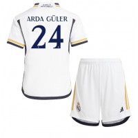 Camiseta Real Madrid Arda Guler #24 Primera Equipación para niños 2023-24 manga corta (+ pantalones cortos)